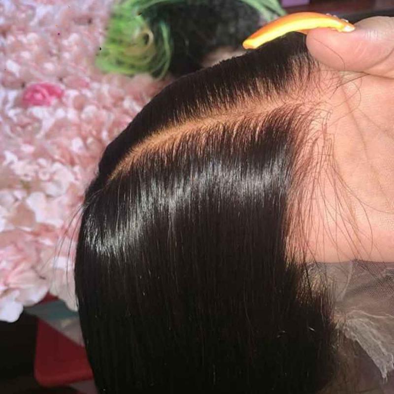 

250 Density HD Lace Wig 13X6 Lace Front Wig Pre Plucked Brazilian Straight Front Human Hair Wigs HD Transparent Wigs, Transparent lace wig