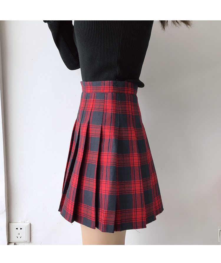 Best And Cheapest Skirts Japanese School Plaid Pleated Mini Skirt ...