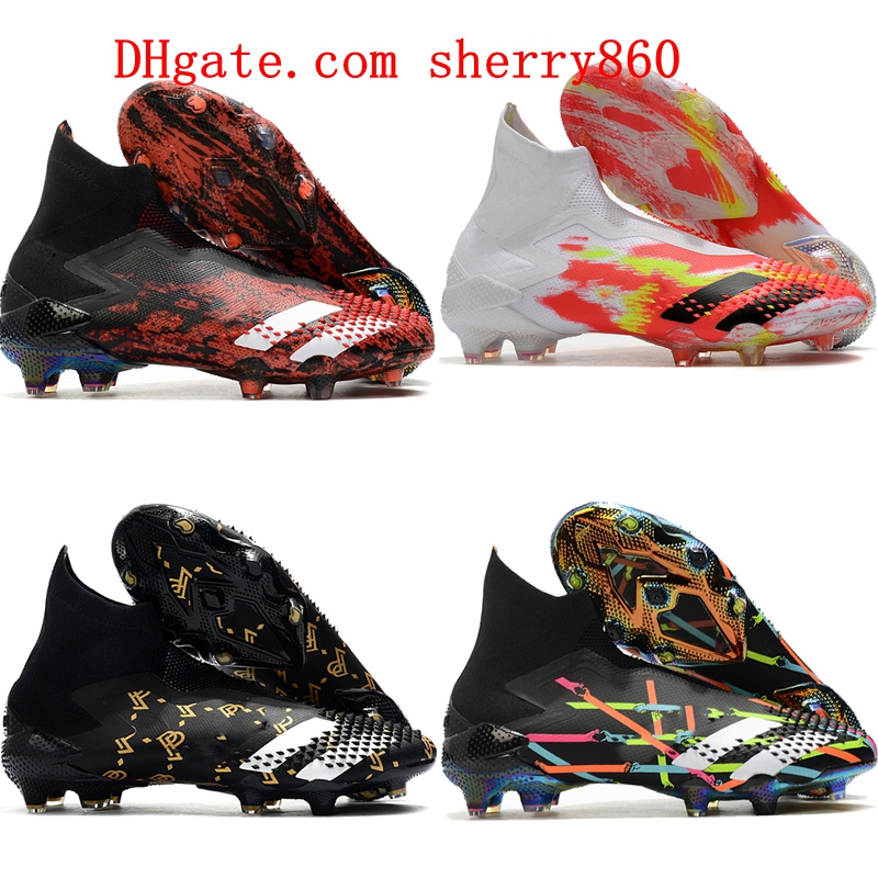 

2021 quality mens boys soccer shoes Predator Mutator 20+ FG women children football boots botas de futbol Archetic size 35-45, As picture 11