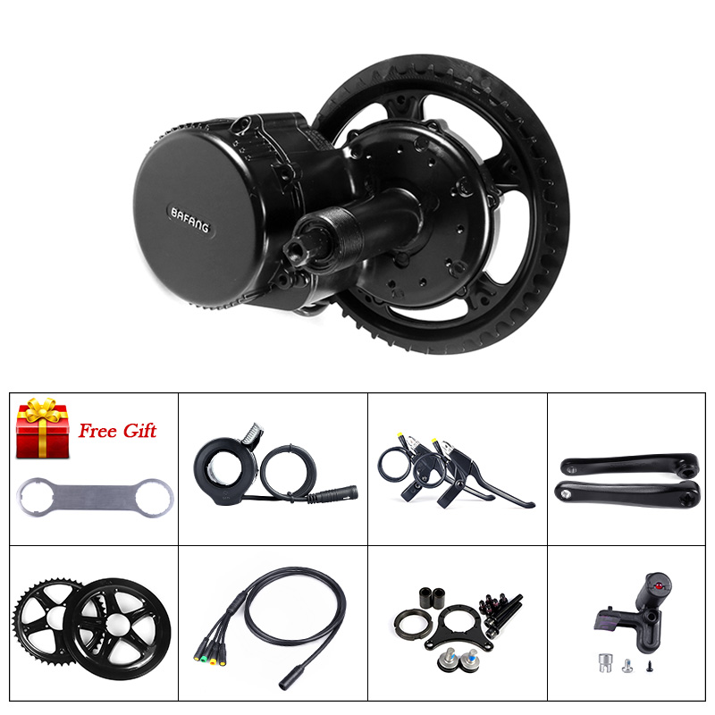 

48V 750W Bafang BBS02B BBS02 Mid Drive Center Motor Electric Bicycle Conversion Kit Powerful E Bike Kit without Display