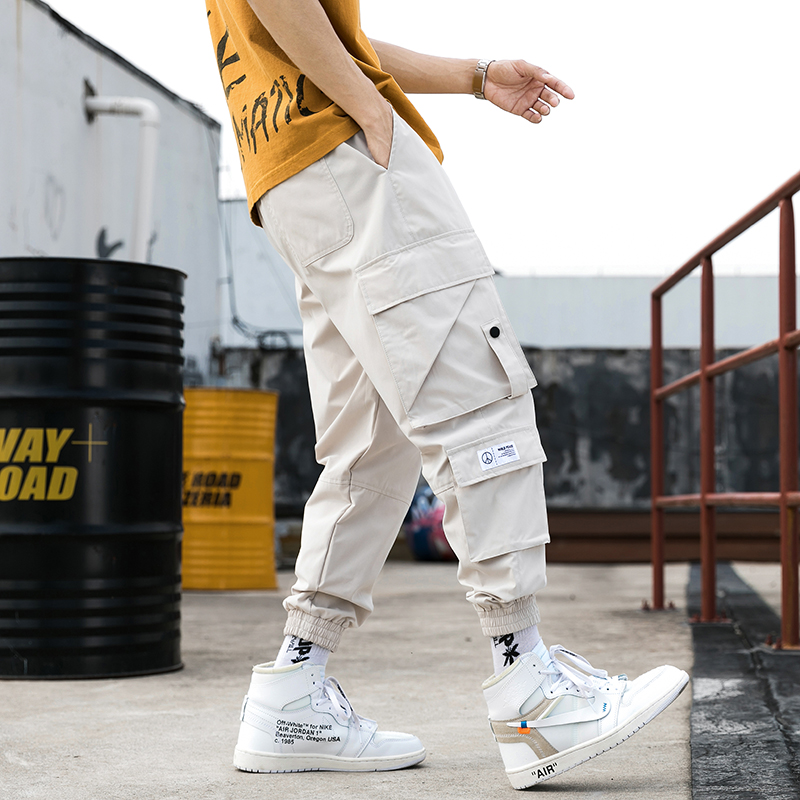 

Men's Cargo Pants Joggers Comfortable Pant For Man Casual Cargo Pants Men Streetwear Loose Man Trouser Trendy Sweatpants, Black