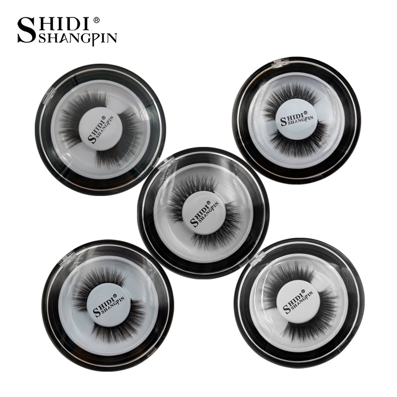 

1 pair mink lashes 3D three-dimensional multilayer handmade false eyelashes