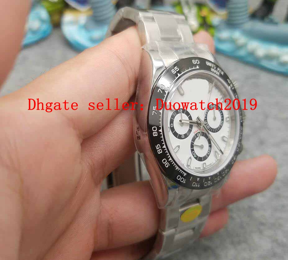 

Men's Automatic Cal.4130 V3 904L Steel Chronograph Mens Ceramic Bezel 116500 Cosmograph Men Sport N Eta Factory Sport Wristwatches 2020, White