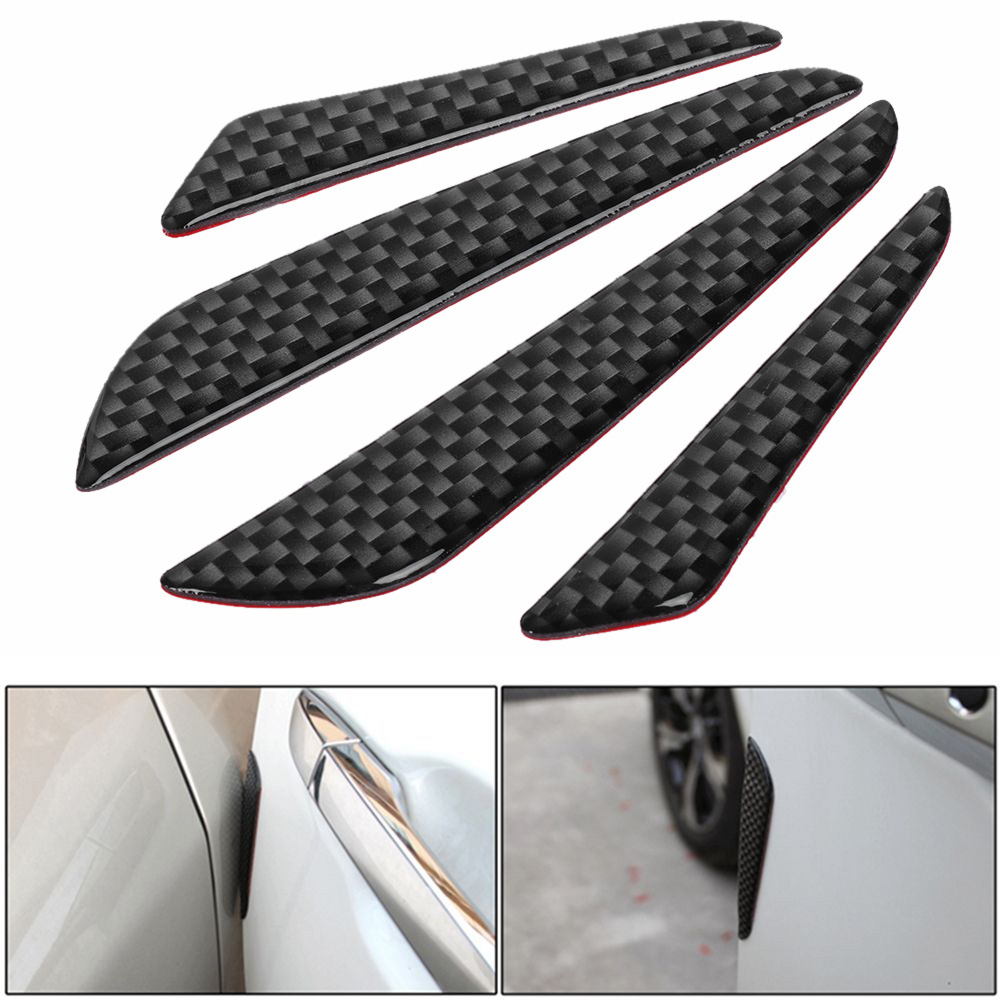 8pcs Black Useful New Car Door Edge Protect Guard Anti-scratch Rub Strip Bumper