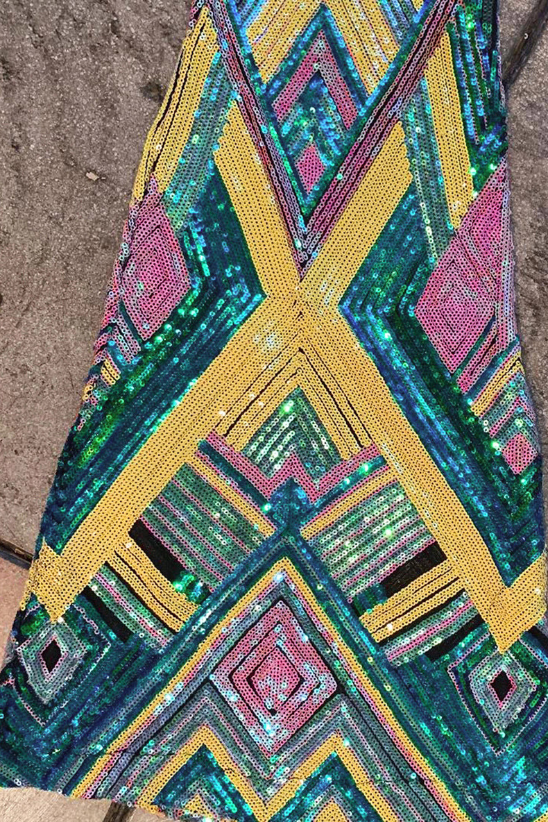 red sequin bell bottoms