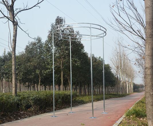 

Large wedding background frame Adjustable metal round princess pavilion outdoor circle Wedding backdrop frame flower shelf