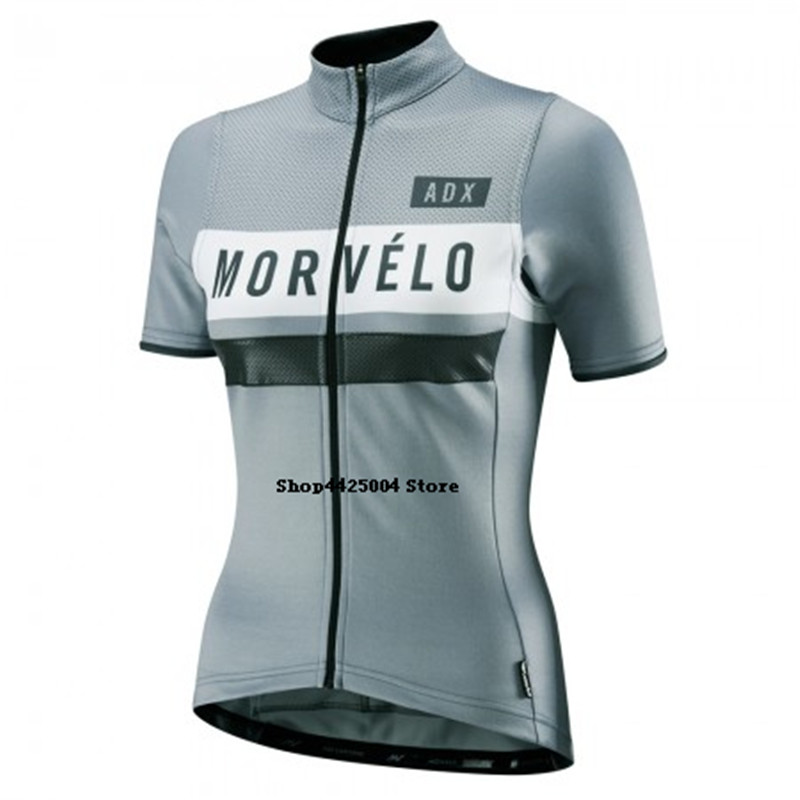 

Cycling Jersey women Bike Jerseys 2019 road MTB bicycle Clothing Short Sleeve Ropa Ciclismo maillot white Racing top morvelo, As picture