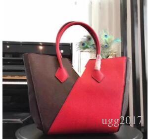 

Fashion Quality Genuine Leather Handbag kimono bag handbag Women Tote Bag Hot Sell Newest Style Classic Fashion women Shoulder Bags M40460#, Red