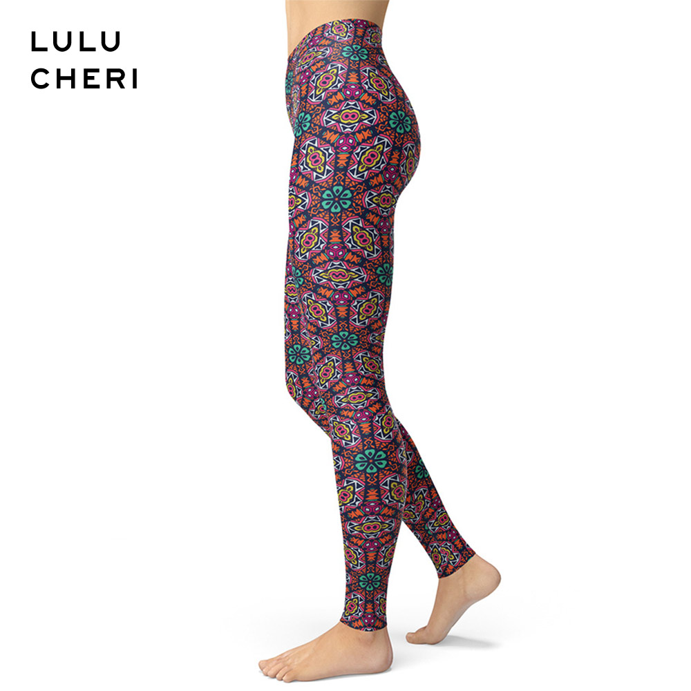 

Women Aztec Ethnic Indie Folk Printed Leggings 2019 Fashion Sexy Female Brushed Buttery Soft Skinny Elasticity Fitness Trousers