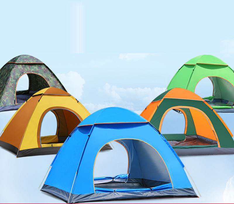 

2-3 Person Automatic Tent Outdoor Foldable Pop Up Open Tent Camping Hiking Beach Travel UV Protection Sunshelter Waterproof Tent VT0164