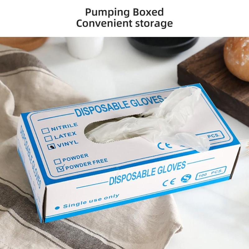 

80Pcs/Box Hygiene Protective Disposable PVC Gloves for Kitchen Cooking Cleaning Tools