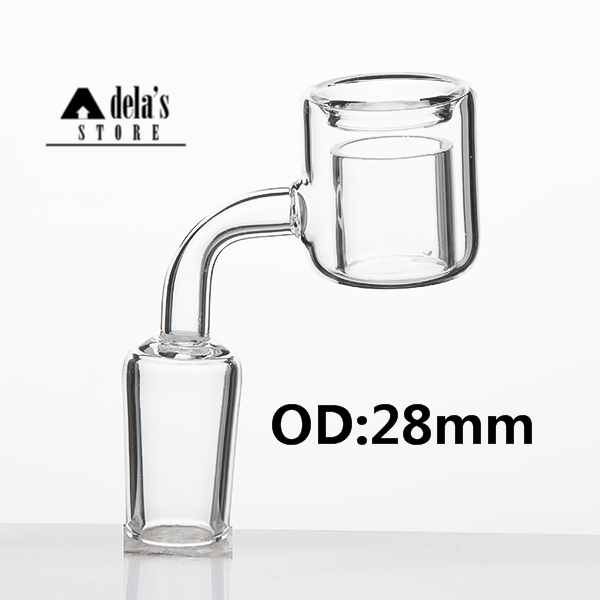 

Thermal Banger Quartz Nail OD: 28mm Quartz Nail 10mm 14mm 18mm female male joint Double Tubefor Dab rigs glass bongs 575
