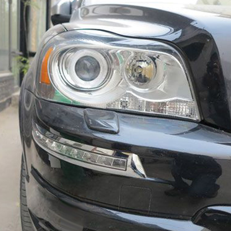 2PCS DRL LED Daylight For XC90 2007 2008 2009 2010 2011 2012 2013 Daytime Running Lights With Yellow Turn Signal Light-image-489510342