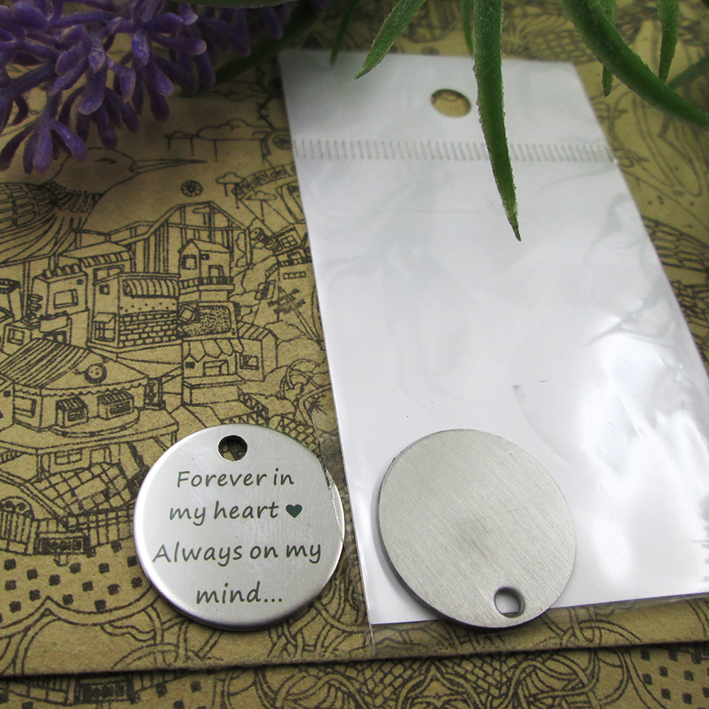 

40pcs--"forever in my heart always on my mind"stainless steel charms more style for choosing DIY Charms pendants for necklace