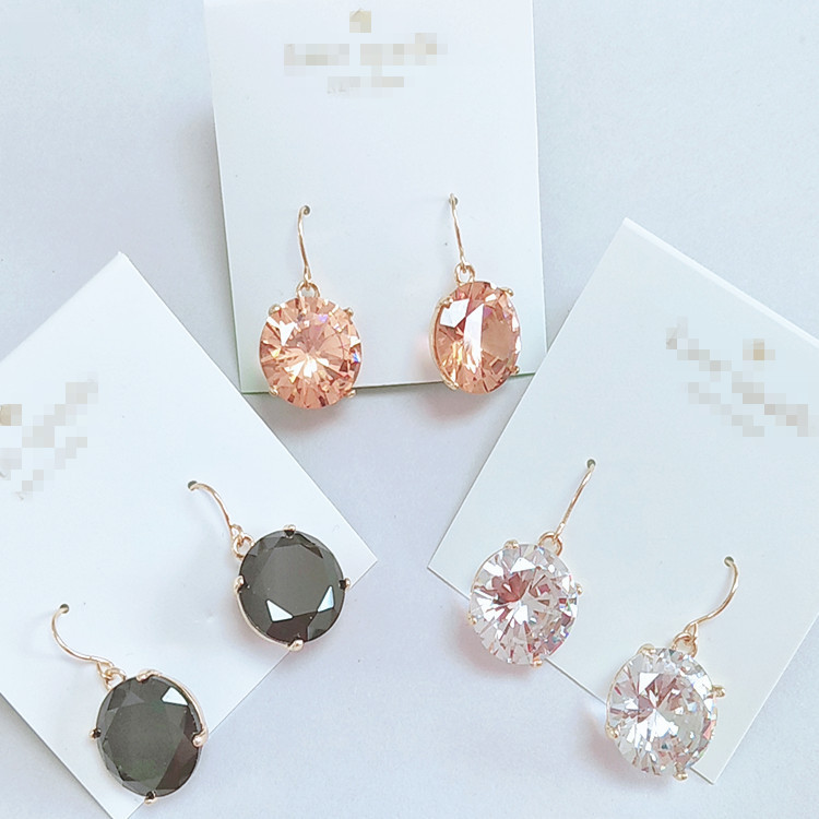 

new york stylist earrings fashion crystal drop earrings big crystal jewelries famous women earrings, Golden;silver