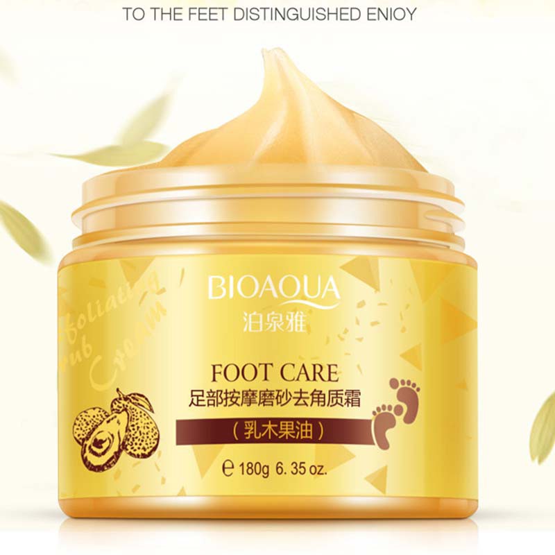 

BIOAQUA Foot Massage Scrub Cream Skin Anti Wrinkle Whitening Exfoliating Repair Rough Smooth Moisturizing Feet Massage Cream ODM/OEM