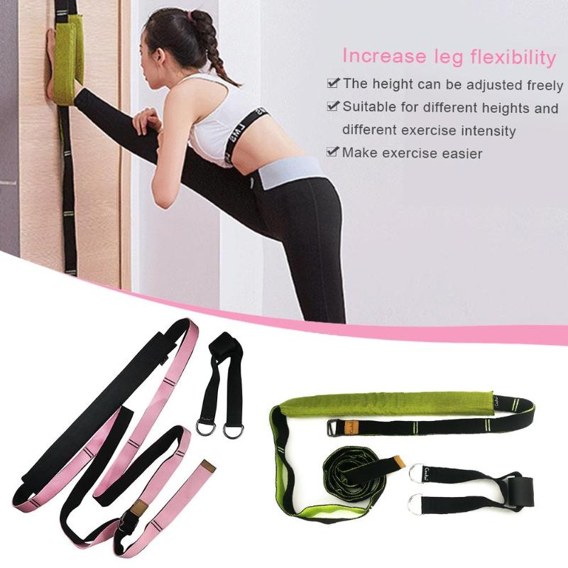 

Stretching Leg Strap Leg Stretcher Door Flexibility Trainer Stretching Equipment For Ballet Yoga Gymnastics Or Any Sport, Pink