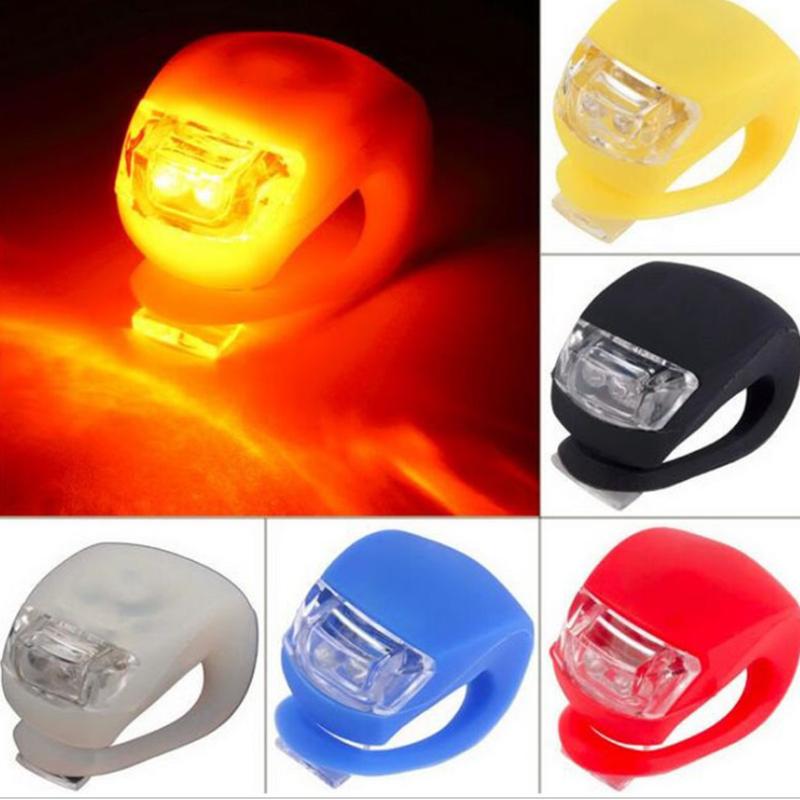 

Bike Lights Silicone Bicycle Head Front Rear Wheel LED Light Flash Safety Lamps Cycling Accessories