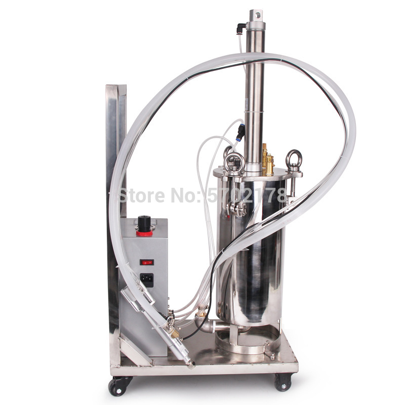 

Manual glue dispenser 2600ML silicone dispenser glue Stainless steel piston pressure bucket