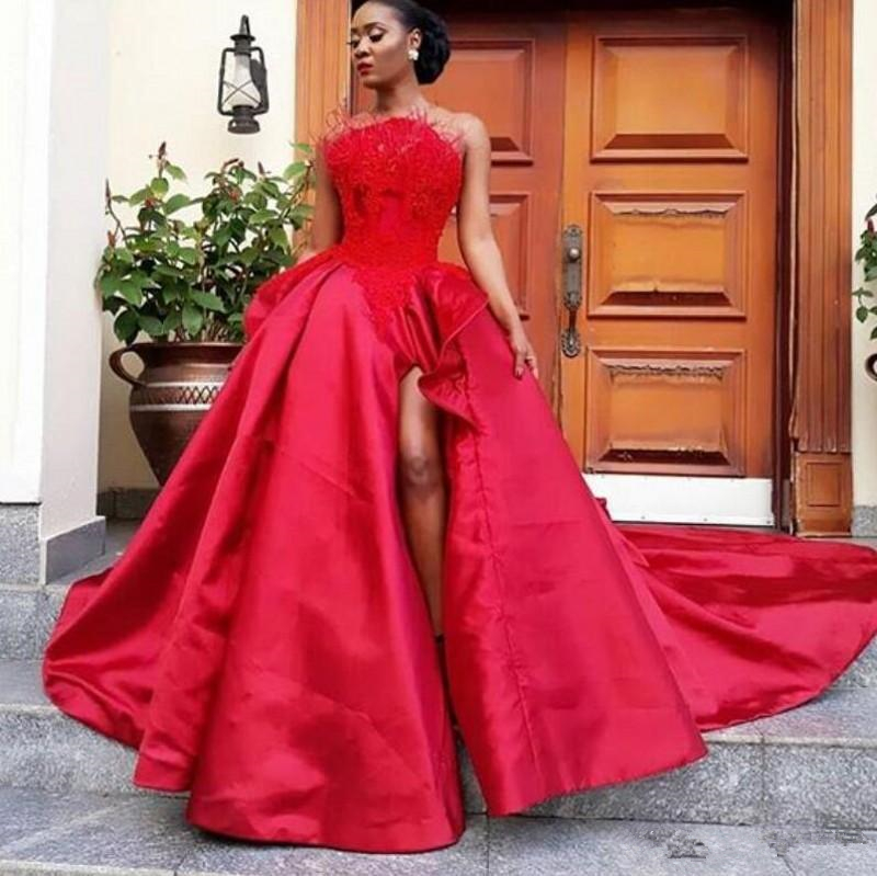 black leather evening gown