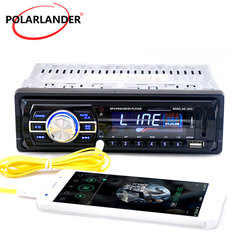 

Remote Control Auto Stereo MP3 Player 1 Din LED / LCD Display 12V Car Radio Player FM SD USB AUX-IN MP3 Vehicle Audio
