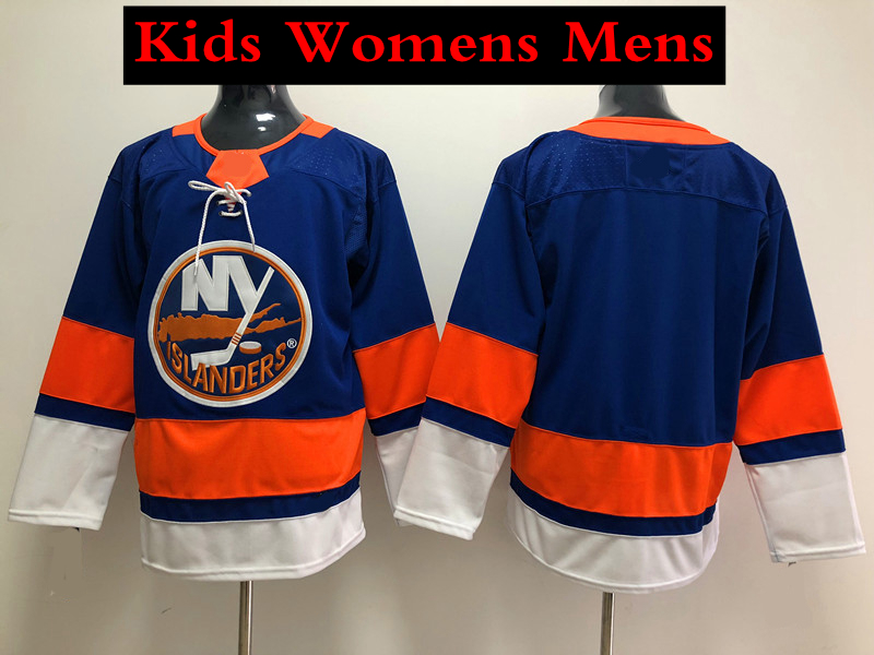 

2018 Kids New York Islanders Boys Hockey Jersey Blank Ladies Womens Mens Cheap Home Royal Blue Stitched Jersey
