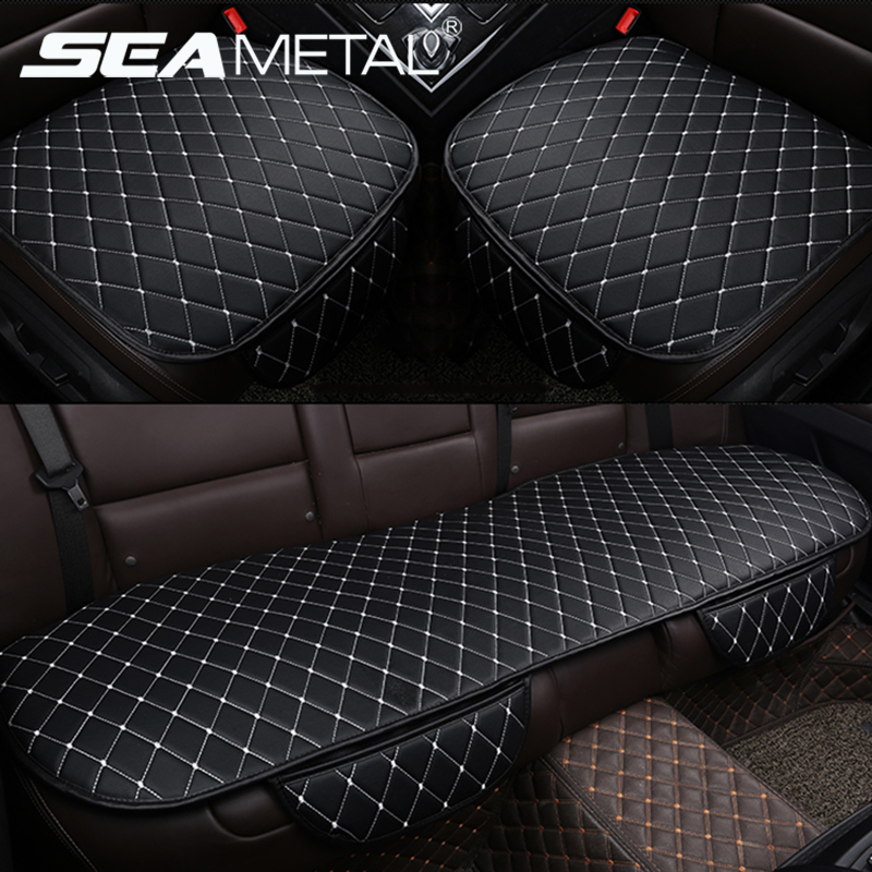 

Accessories Car Seat Covers Pu Leather Seat Cover Automobiles Universal Auto Interior Cushion Four Season Protect Set Chair Mat