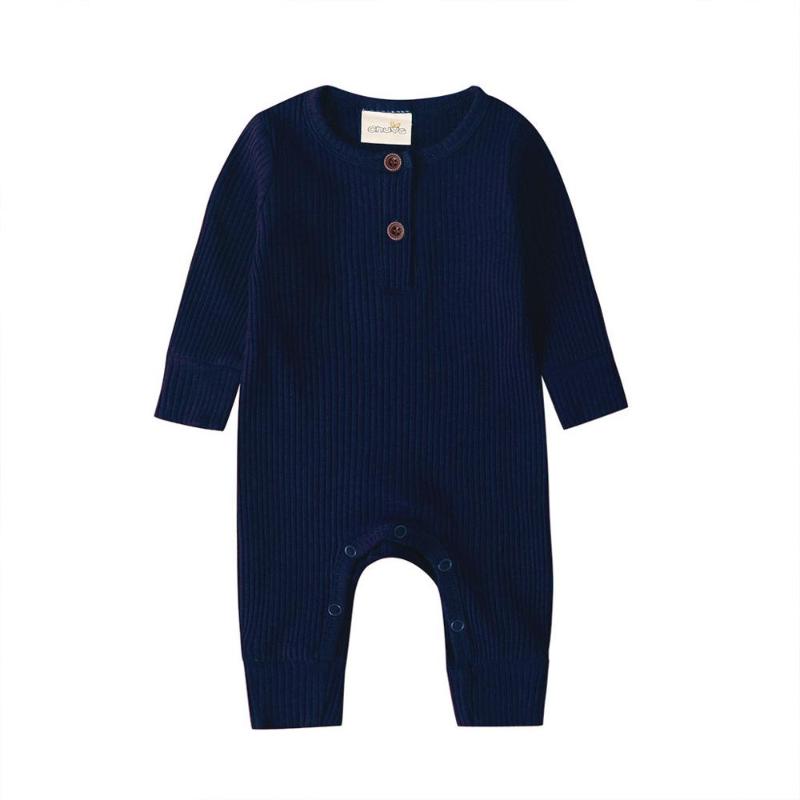 

Newborn Baby Clothes Autumn Infant Clothing Toddler Baby Boys Romper Long Sleeve Jumpsuit Outfits Girls Clothes 0-18 Month, Grey