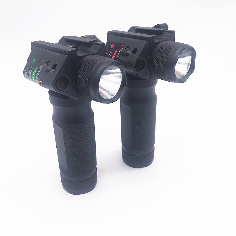 

Compact Flashlight And Laser Sight Scope Combo 2 In 1 Tactical Hunting Red / Green Laser Sight Quick Release Flashlight