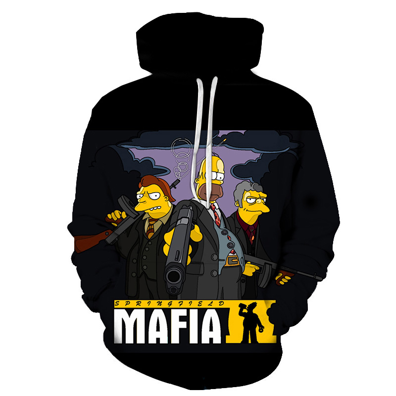 Nouveau pulls à capuche de mode unisexe drôle Simspon Cosplay sweat Anime Sinspons impression 3D hommes sweat à capuche pour femme Hip Hop dessin