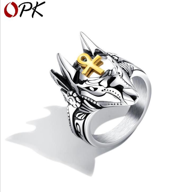 

Cross Titanium Ring Individual Claw Tidal Ring Hand Jewelry