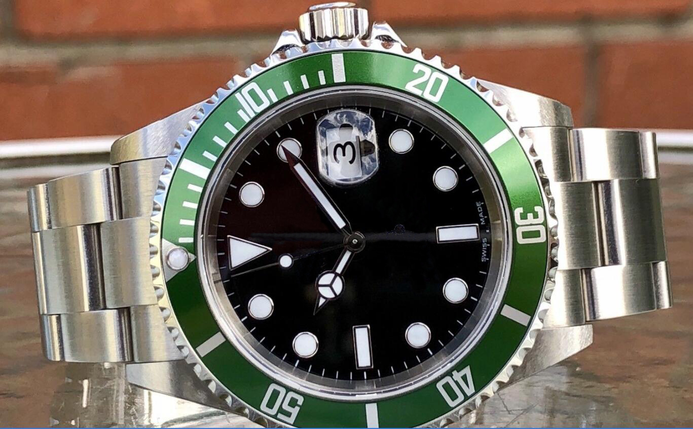 

Factory Supplier High quality Sapphire 40mm 116610LV 116610 Green Bezel Automatic Mechanical Mens Men's Watch Watches Black Dial