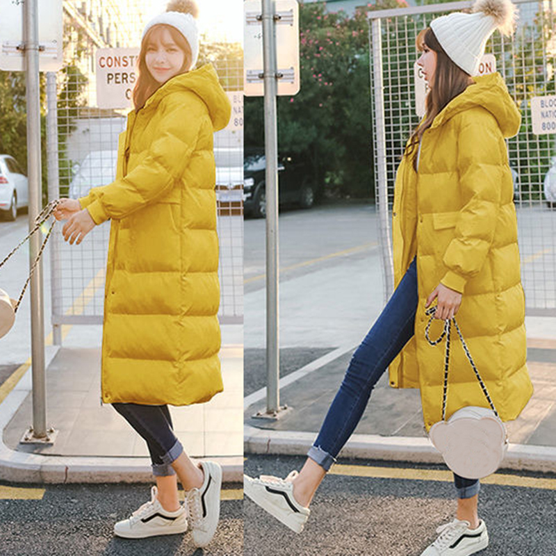 

2020 New Thick Long Women Winter Coat Cotton Jacket With Hood Soft Water proof fabric Hot selling Winter Long Woman cotton coat, Beige
