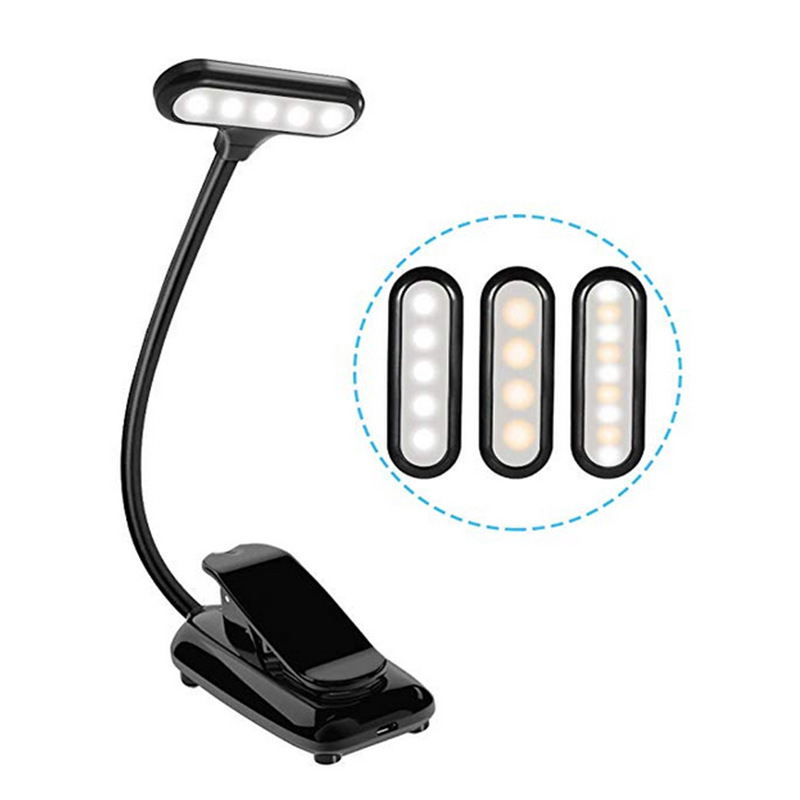 

USB charging eye protection reading lamp LED book clip lamp portable dimmable clip book light 1 pc 10114