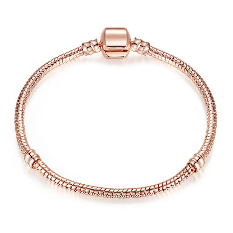 pandora bracelet jonc or rose pandora bracelet jonc or rose