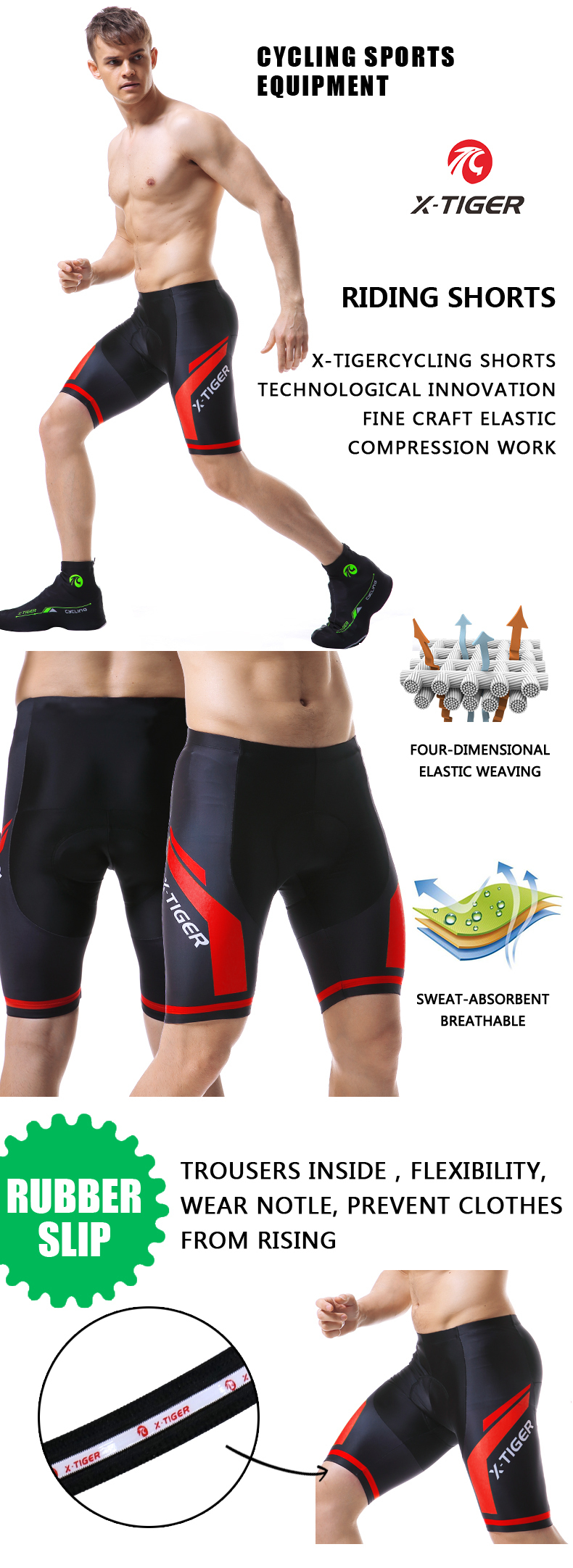 xtiger cycling shorts