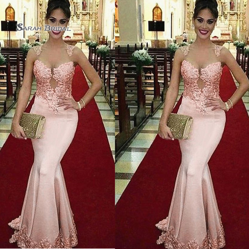 

Jewel Appliques Vestidos De Festa Plus Size Evening Wear In Stock Hot Sales High-end Occasion Dress, Fuchsia