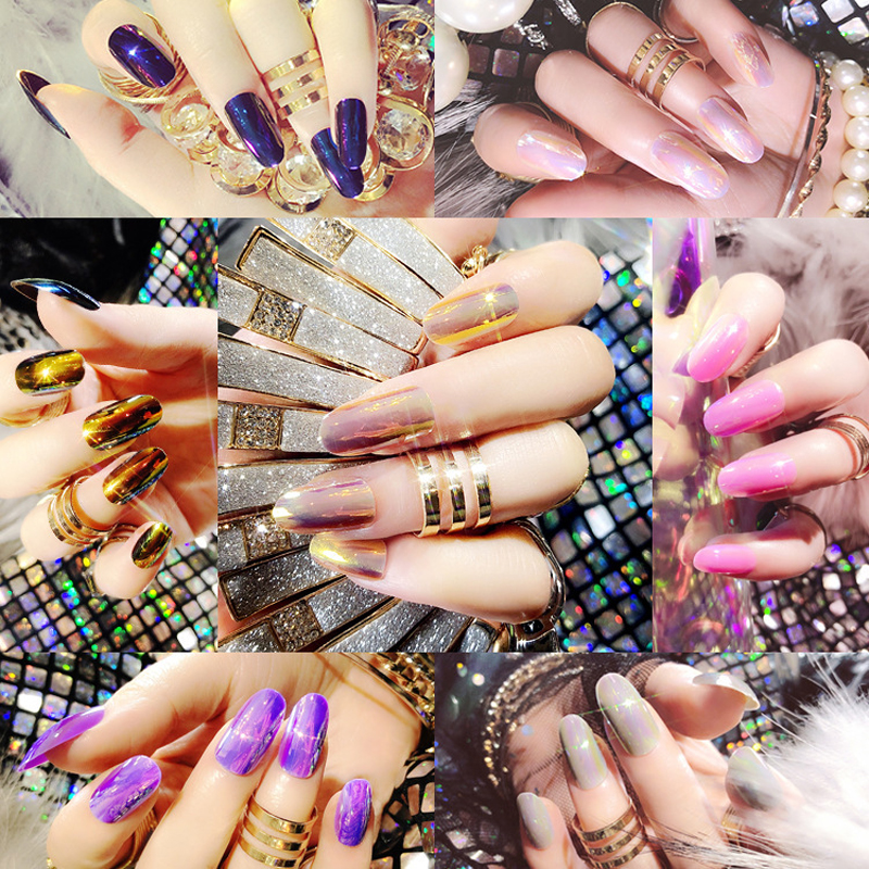 

Removable Ballet Jelly Long Fake Nail Dark Nail Candy Ins Collection, Lg08