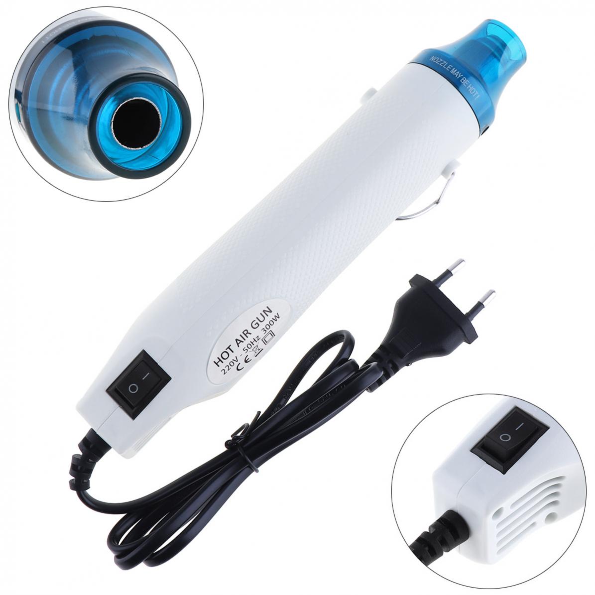 

New 110V ~ 220V 300W Diy Using Heat Gun Electric Tool with Shrink Plastic Surface for Heating DIY Accessories and EU / US Plug