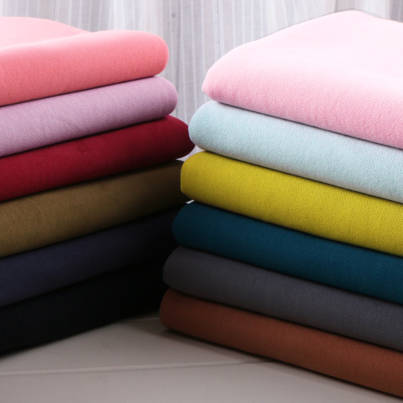 Fall Thick 100% Cotton Oversize Sanded Sweater Fleece Knit Fabric No stretching-image-467777366