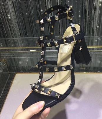 

high quality European style brand shoes imported leather female sandals designer female slippers women's fashion 9.5cm high heels 8 color, Beige