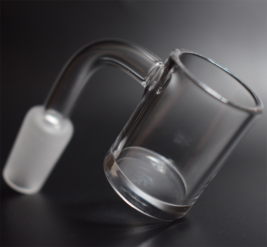 

25mm XXL Flat Top Quartz Banger Nail with 5mm Thick Bottom Quartz Nail 10mm 14mm 18mm Core Reactor Grail Nails