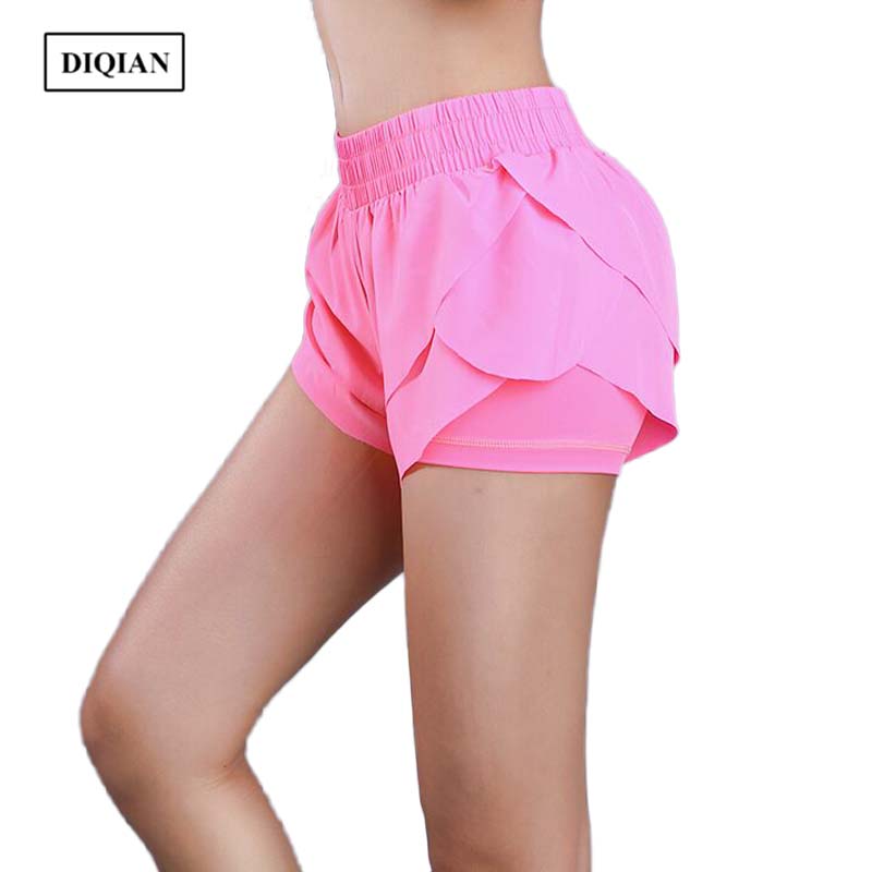 

Women Sport Running Shorts Anti-light Dual Speed Dry Running Sport Short for Yoga Breathable Fitness Slim Jogging Shorts, Black