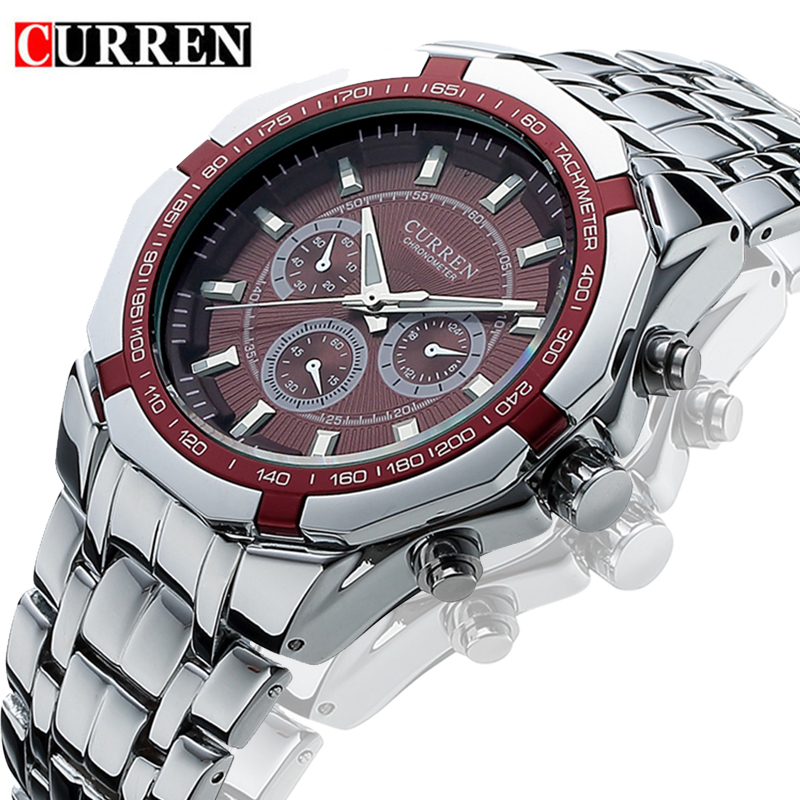 

Curren Watches 2019 Men Top Brand Relogio Masculino Luxury Military Quartz Watch Mens Casual Analog Man Wristwatch Dropshipping LY191206, Sver coffee