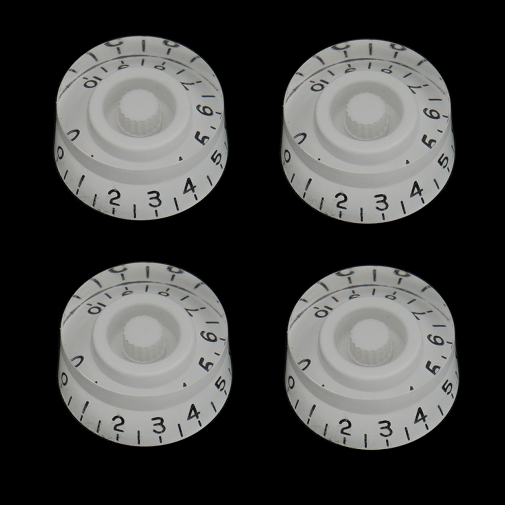 

4 Pcs Guitar Potentiometer Audio Pots A25K B25K 18mm Replacement & 4 Pcs Guitar Volume Tone Control Knobs, 2 Colors for Choose