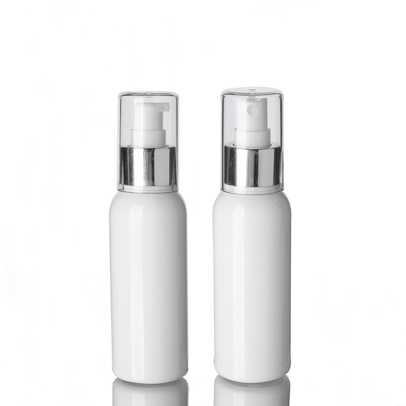 

100ml White PET Plastic Bottle Alumina Full Cover Spray Emulsion Bottle Travel Packaging Empty New Arrival