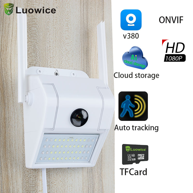 

WIFI 1080P IP Camera Wireless Surveillance Cameras Outdoor Wall Light Webcam Network Security Cam PIR Motion Detection Sensor