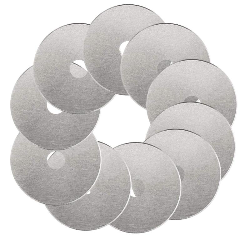 

45mm Rotary Cutter And Trimmer Refill Blades For 10PCS Blades For Quilting Scrapbooking Sewing Sharp And Durable