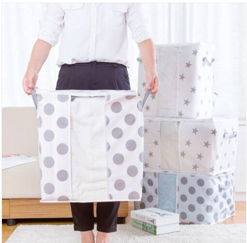 

2019 Free shipping Wholesales Foldable Storage Bag Clothes Blanket Quilt Closet Sweater Organizer Box Pouches