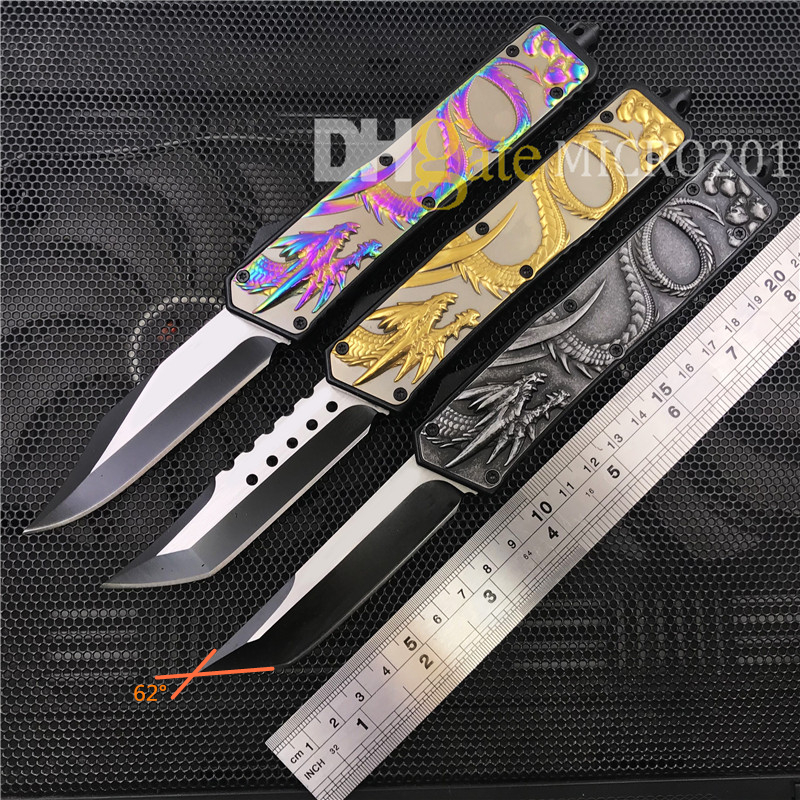 

Dragon Automatic Knife 440 Blade 5 modles Handle Double Action Auto Knife Survival Self Defense new Pocket Knife